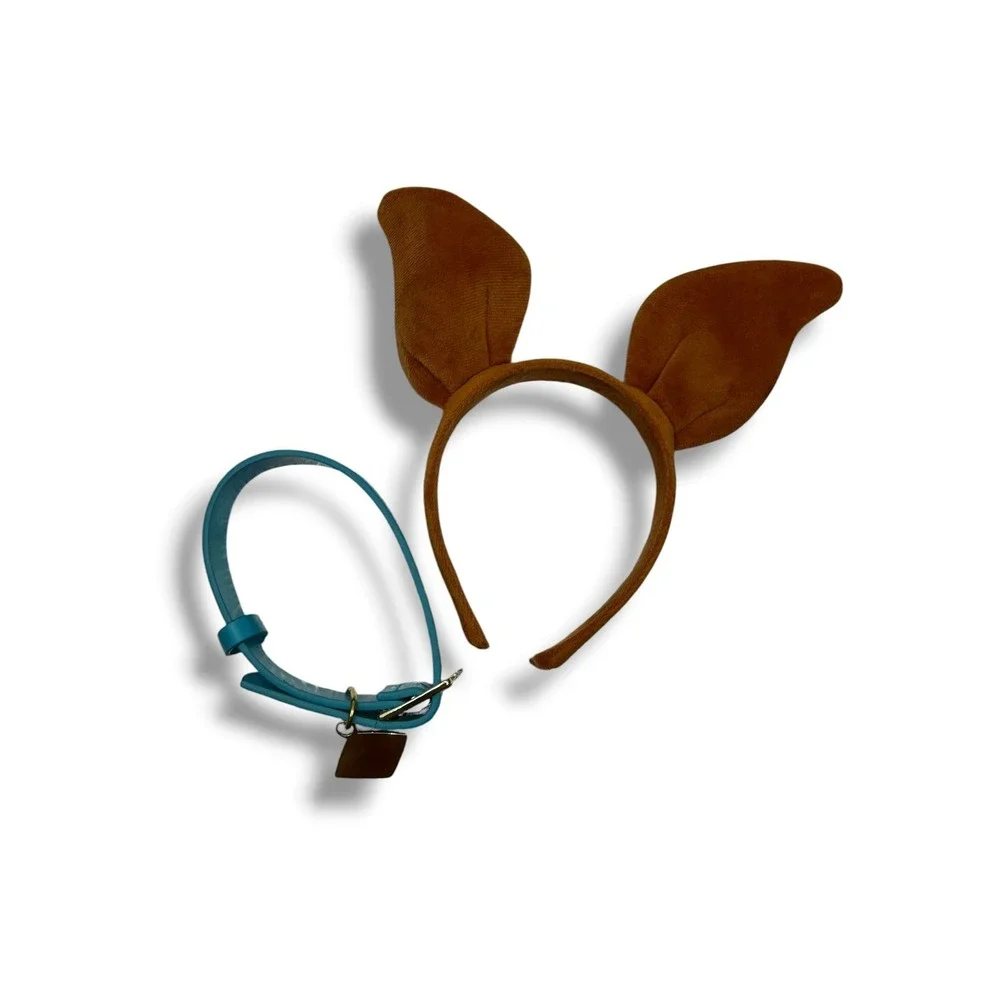 Spirit Halloween Scooby Doo Costume Adult Small 4-6 Brown Dress Headband Tail - Picture 9 of 9